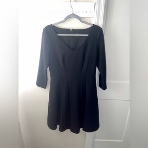 Black 3/4 sleeved work dress size L